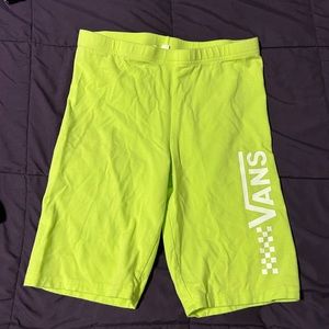Vans neon green bike shorts